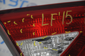 Фонарь внутренний крышка багажника левый Hyundai Sonata 15-17 лампа, царапины