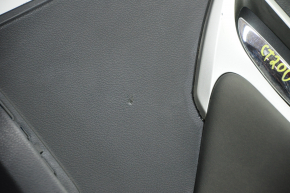Обшивка дверей картка ззаду права Lexus CT200h 11-17 чорна з чорною вставкою шкіра, подряпини