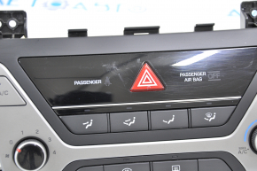 Управление климат-контролем Hyundai Elantra AD 17-20 manual полез хром, затерта накладка и стекло