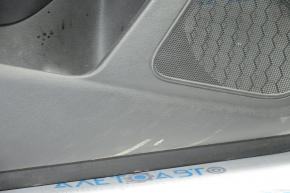 Обшивка дверей картка перед лев Nissan Maxima A36 16- чорний з чорною вставкою шкіра, підлокітник шкіра, молдинг сірий глянець, подряпини, тички