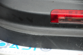 Обшивка двери карточка передняя левая Nissan Maxima A36 16- черн с черн вставкой кожа, подлокотник кожа, молдинг серый глянец, царапины, тычки