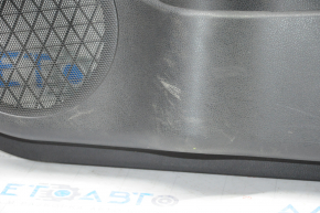 Обшивка дверей картка перед правим Nissan Leaf 13-17 черн з чорн вставкою шкіра, підлокітник ганчірка, подряпини, під хімчистку