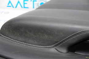 Обшивка дверей картка передня права Nissan Murano z52 15-17 черн з чорною вставкою шкіра, молдинг сірий глянець, подряпини, тички, під хімчистку