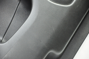 Обшивка дверей картка задня ліва Nissan Pathfinder 13-20 чорна з чорною вставкою
