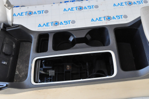Консоль центральная подлокотник и подстаканники Ford Escape MK3 17- беж, царапины, под химчистку