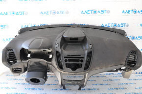 Торпедо передняя панель с AIRBAG Ford Escape MK3 17-19 рест, беж накладки, под химчистку, сломан воздуховод