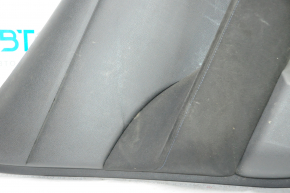 Обшивка двери карточка задняя левая Nissan Leaf 13-17 черн, подлокотник тряпка, царапины, под химчистку