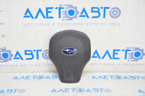 Подушка безопасности airbag в руль водительская Subaru Forester 14-18 SJ прижата