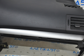 Торпедо передняя панель с AIRBAG Subaru Forester 14-18 SJ черная, царапины