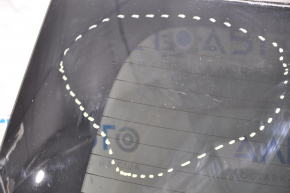 Дверь багажника голая со стеклом Ford Explorer 16-19 белый YZ, с мотором и поводком, примята, царапины