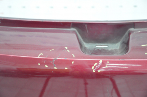 Бампер задний голый верх Chevrolet Volt 16- красный, надлом креп, царапины, прижат