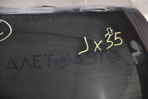 Дверь багажника голая со стеклом Infiniti JX35 QX60 13-15 дорест, белый QAB царапины, затерто стекло