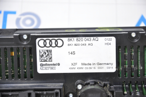 Управление климат-контролем Audi Q5 8R 13-17 с подогревом, царапины и тычки на хроме