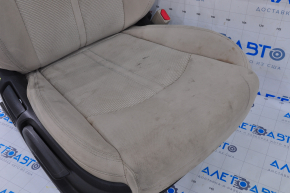 Пасажирське сидіння Hyundai Sonata 15-17 з airbag, механіч, ганчірка беж, під хімчистку