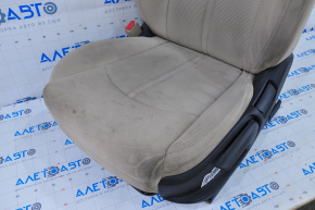 Водительское сидение Hyundai Sonata 15-17 с airbag, механич, тряпка беж, под химчистку