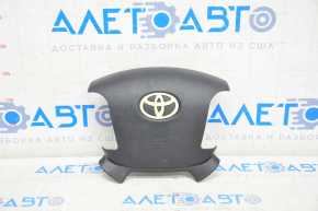 Подушка безпеки airbag в кермо водійська Toyota Sequoia 08-16 черн, поліз хром