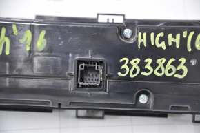 Управление климат-контролем Toyota Highlander 14-19 авто царапины на стекле и хроме