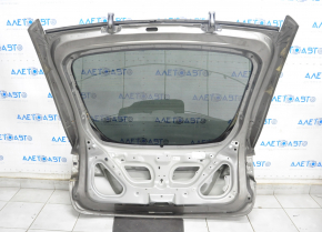 Дверь багажника голая со стеклом Tesla Model X 16-21 коричневый PPTI, с петлями, примята, тычки