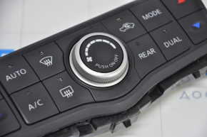 Управление климат-контролем и аудио Nissan Pathfinder 13-20 auto царапина на крутилке и кнопке