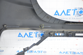 Бампер задній голий верхня частина Hyundai Santa FE 19-20 синій зламані кріплення, запиляний