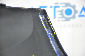 Бампер задній голий верхня частина Hyundai Santa FE 19-20 синій зламані кріплення, запиляний