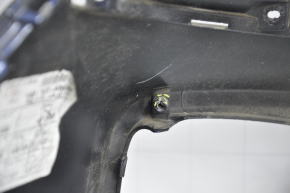 Бампер передний голый Hyundai Santa FE 19-20 синий сломаны крепления фар