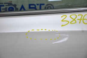 Дверь в сборе передняя левая Lexus RX350 RX450h 16-22 keyless, белый, тычки, примята, тычки на молдинге