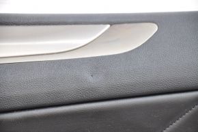 Обшивка дверей картка перед правим Lincoln MKC 15- шкіра чорна, з сірою вставкою, подряпини, притиснута