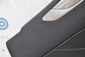 Обшивка двери карточка задняя левая Lincoln MKC 15- кожа черн, с серой вставкой, прижата сверху