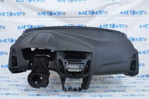 Торпедо передняя панель с AIRBAG Ford Focus mk3 15-18 рест черн