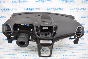 Торпедо передня панель з AIRBAG Ford Escape MK3 13-16 дорест черн titanium, облом кріплення