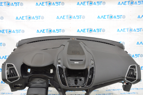 Торпедо передняя панель с AIRBAG Ford Escape MK3 13-16 дорест, черн titanium, облом крепления