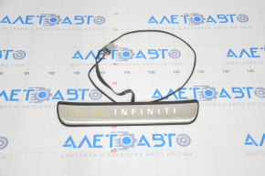 Накладка порога наружная задняя левая Infiniti QX50 19- хром с подсветкой