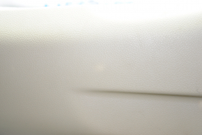 Накладка центральной стойки нижняя правая Nissan Rogue 14-20 беж, без заглушки, побелел пластик, царапина