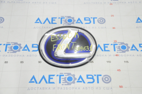 Эмблема решетки радиатора grill Lexus ES300h 13-18 голубая песок