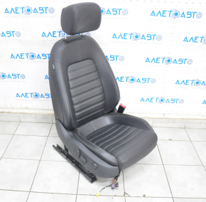 Пасажирське сидіння VW CC 08-17 з airbag, електро, шкіра чорна