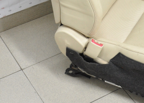 Водительское сидение Lexus ES300h ES350 13-18 без airbag, кожа бежевая стрельнувшая, потрескалась кожа, примят пластик