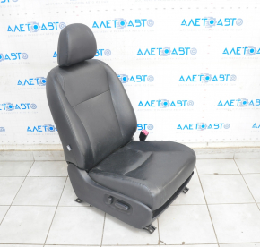 Пасажирське сидіння Toyota Highlander 08-13 з airbag, електро, шкіра чорна