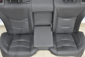 Задний ряд сидений 2 ряд Chevrolet Volt 16- кожа черная синяя строчка, с подогревом