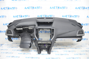 Торпедо передняя панель с AIRBAG Subaru Forester 19- SK черн, царапины
