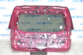 Дверь багажника голая со стеклом Subaru Forester 19- SK под спойлер электро, красный M1Y, тычки
