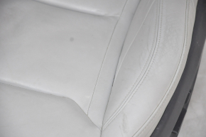 Сидіння водія Tesla Model S 12-15 дорест, тип 1, з airbag, електро, шкіра сіра, з підігрівом, потерто