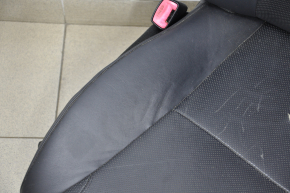 Водительское сидение Lexus GS300 GS350 GS430 GS450h 06-11 без airbag, черная кожа, электро, подогрев, вентиляция, царапины, потрескалась кожа, надрыв