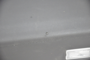 Обшивка дверей картка перед прав Tesla Model S 12-15 дорест чорний, з сірою вставкою, з підсвічуванням, надрив