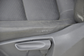 Водительское сидение VW Tiguan 09-17 без airbag, электро+мех, подогрев, кожа черная, надорвана кожа сидушки