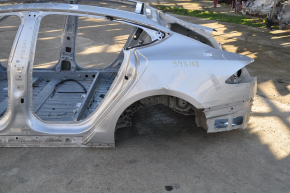 Четверть крыло задняя левая Tesla Model S 12-20 филенка алюминий, серебро, на кузове, примята