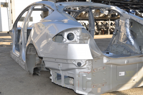 Чверть крило задня ліва Tesla Model S 12-20 фільонка алюміній, срібло, на кузові, прим’ята