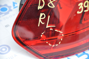 Фонарь внешний крыло левый VW Passat b8 16-19 USA LED светлый царапины на отражателе