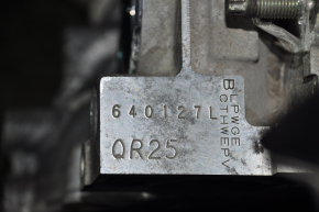 Двигатель Nissan Rogue 14-16 2.5 QR25DE 85к, Слом креп кондиц, дефект полуподдона