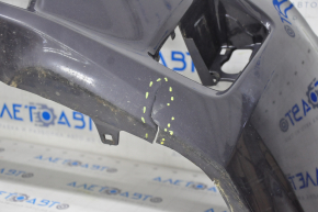 Бампер передний голый Toyota Prius 30 10-12 дорест графит, трещины, прижат, царапины